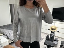 Pull léger de saison gris argenté ZARA S M 36 38 neuf
