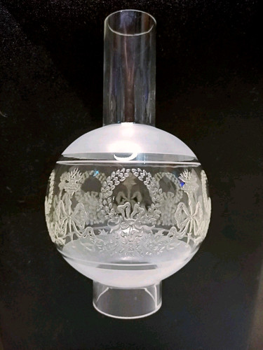 Ancien globe cheminée xixe - ancien,
