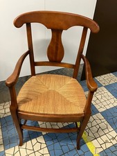 Fauteuil merisier massif