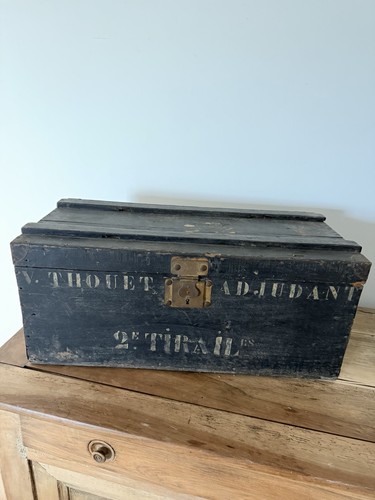 Ancienne malle militaire bois - ancienne,