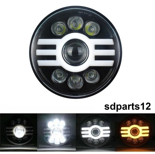 Phare avant led rond - rond, 7