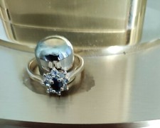 BAGUE FANTAISIE PIERRE BLEUE
