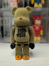 Bearbrick Undefeated Stussy Olive Flocked Medicom Be@rbrick 100%