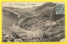 cpa AULUS les BAINS (Ariège) LAC du GARBET à Isidore GRUMBACH de PHILIPPEVILLE