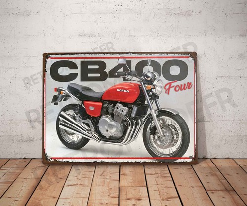 Plaque métal vintage - , honda