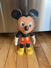 Vtg. 1959 Walt Disney Mickey Mouse French “Pouet”/Squeaky Toy Rubber Figure 10”