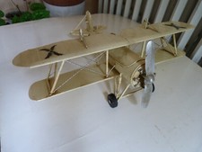 JOUET avion biplan en TÔLE
