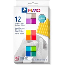 [8023 C12-2] FIMO Kit de pâte à modeler "Brilliant", set de 12