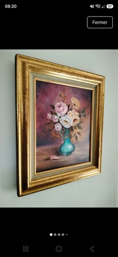 Peinture bouquet huile sur - peinture,