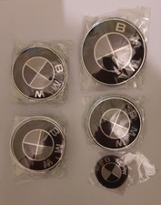 7 LOGO Embleme BMW carb Noir