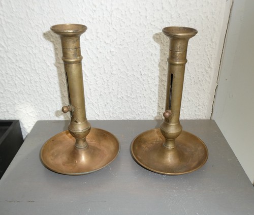 Paires anciens bougeoirs a - paires,