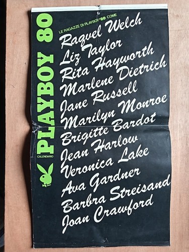 Playboy 1980 calendario le - 1980,