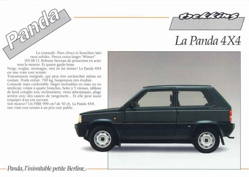 Catalogue brochure fiat - fiat, panda
