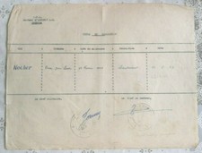 GUERRE 39/45 WW2 FFI ARDECHE ANNONAY TITRE DE NOMINATION GRADE LIEUTENANT 1944