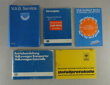 1986 VW Bus/Transporter/Caravelle T3 Board Folder + Owners Manual