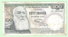 Billet du CONGO BELGE , 100