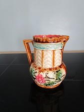 Antique Onnaing Slipper Pitcher? floral decor