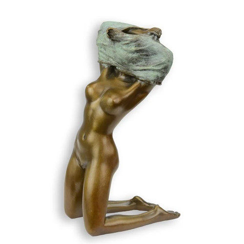 Sculpture érotique bronze - Érotique, en