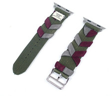 Apple Watch Band Hermès Khaki Bridon Nylon  45mm used with box
