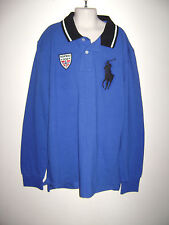 POLO RALPH LAUREN BOYS SHIRT TOP size L 14/16 BLUE 100% COTTON NORWAY BIG PONY