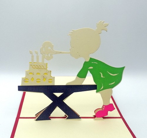 Carte anniversaire fille - d'anniversaire, "