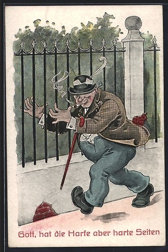 Carte postale homme ivre - carte,