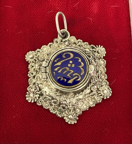 Pendentif argent boîte - pendentif, à