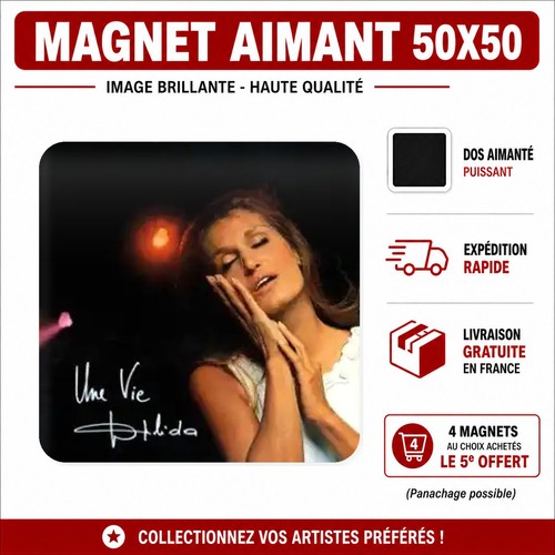 Magnet dalida 5x5 cm - , aimant