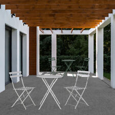 Mobilier De Jardin Ensemble De Siège 3 Pièces Table Et Chaises Pliantes