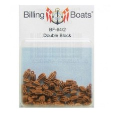 Billing Boats BF-0064/2 - Acc. 5mm (50pcs) Plastic Double Pulley