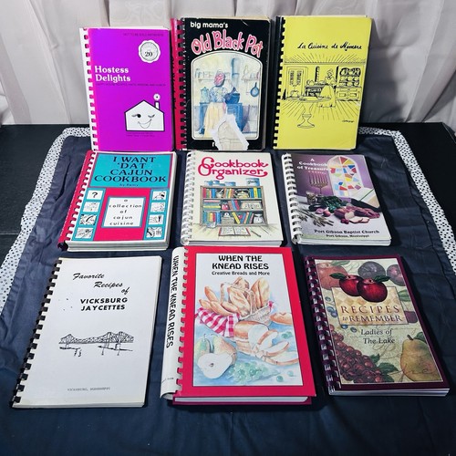 Vintage cookbook lot - vintage, 9