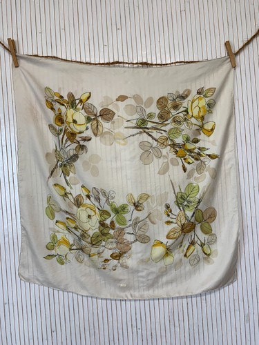 Foulard carré soie vintage - carré,