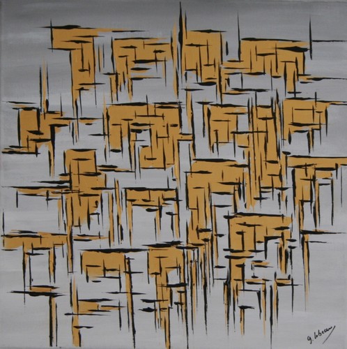 Tableau peinture abstrait - tableau,