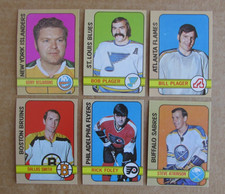 1972-73 TOPPS HOCKEY TRADING CARD SINGLES COMPLETE YOUR SET PICK CHOOSE