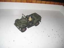 Vintage US Command Car Dodge WC 56 by Dinky Toys in 1/43 scale w/figure
