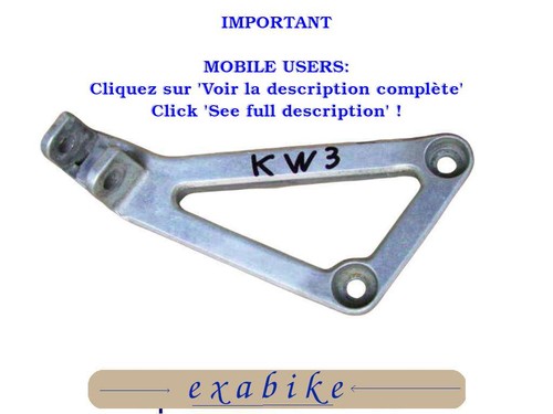 Platine repose pied arriere - repose-pied,