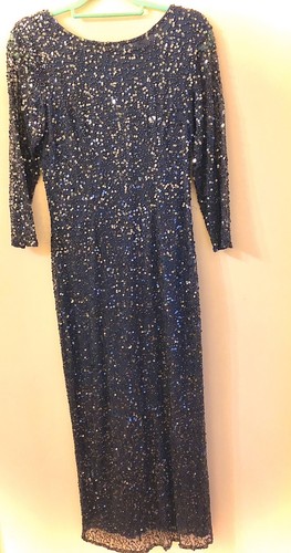 Robe soirée gris bleu - robe, de
