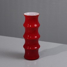 Vintage Glass Vase Design Space Age Op Art Scandinavian Style 1970s