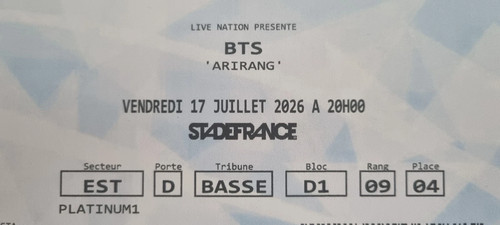 Place concert platinum1 - platinum1, bts
