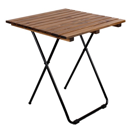Table pliante bois métal - table, bois/métal