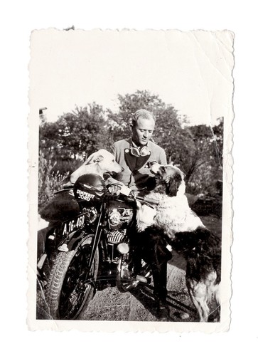 G1682 homme sur moto puch - homme,