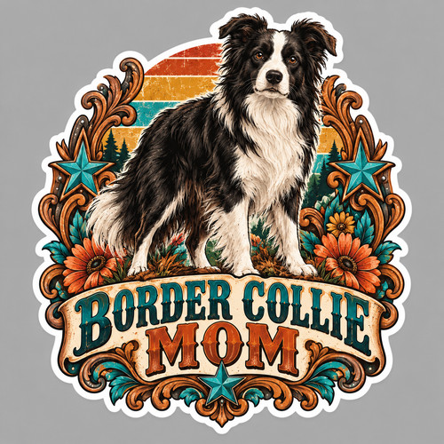 Border collie sticker - collie,