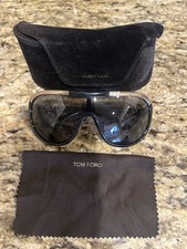 Tom Ford Lunettes Farrah TF10 Black Gold With Case Cleaning Cloth Excellent