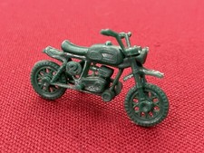 Vintage Kinder or Other 70s Green Small Motorcycle Toy