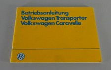 Operating Instructions Volkswagen VW Bus Transporter Caravelle T3 status 02/1984