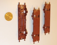 HO LOT DE 3 CHASSIS MARRONS