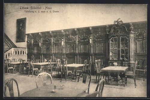 Carte postale lübeck - lübeck,, maison