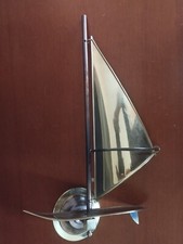 VINTAGE APPLIQUE LAMPE VOILIER