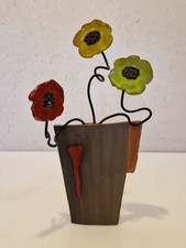 Art pop - Marseille - Applique murale "fleurs" H. 26 cm - contemporain - signée