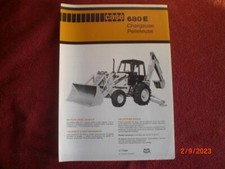 ADVERTISING BROCHURE LOADER EXCAVATOR CASE 680 E 7 / 1977
